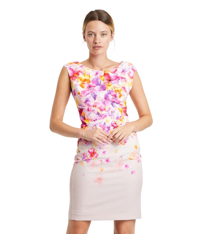 Vera Mont Cocktailjurk Met Bloemenprint 1 Vera Mont Cocktailjurk Met Bloemenprint