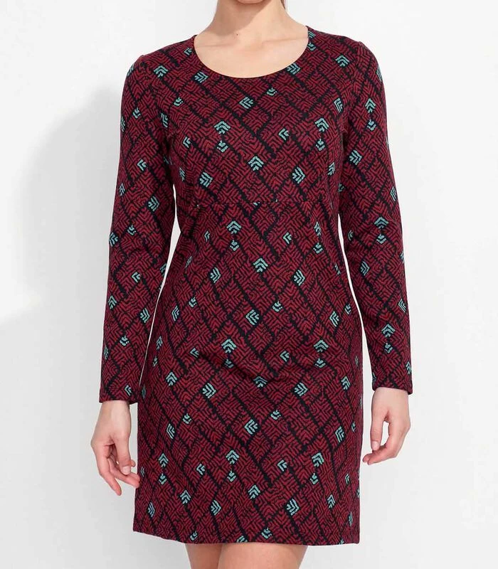 Bedrukte Rechte Jurk WABI 2 Bedrukte Rechte Jurk WABI - Afbeelding 2