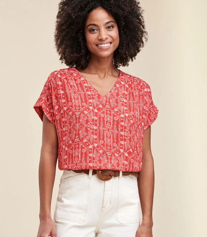 Losse Top Met Print 1 Losse Top Met Print