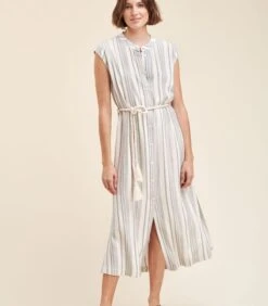 Gestreepte Maxi-jurk -Dames Outfits Winkel 0693ffbf17c642238d546cd3c6b3c56d