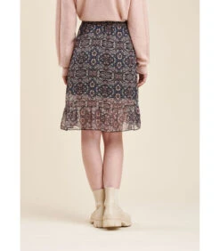 Korte Rok Met Bloemrijke Print In Polyester Sluier -Dames Outfits Winkel 11fca9eca53c4748a986dc698abb3e0b