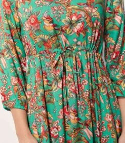 Ecovero Bedrukte Lange Jurk QUIMPUR -Dames Outfits Winkel 155e36d20e3e4737a94a5b6dea119862