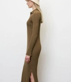 Marc O'Polo Ribgebreide Jurk Met Polokraag -Dames Outfits Winkel 172abf97bdd143909c38027d100c07bd