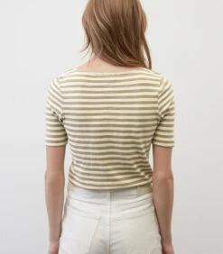 Marc O'Polo Gestreept T-shirt Slim -Dames Outfits Winkel 29754ec2259349c3b5611ba775907387