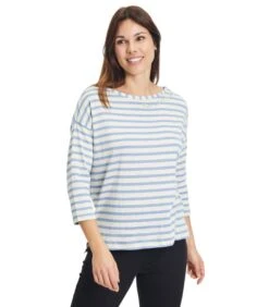 Betty Barclay Gestreept Shirt Met Zijsplitten