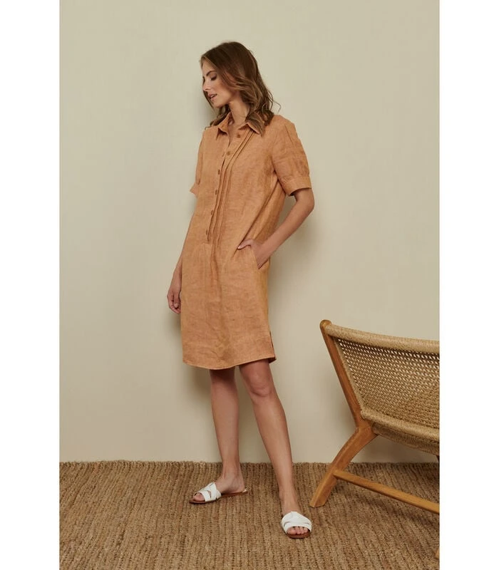 Jurk In Zandbruin 1 Jurk In Zandbruin