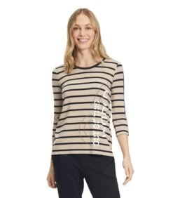 Betty Barclay Gestreept Shirt Met Sierstenen