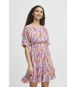 B.young Gesmokte Damesjurk Joella -Dames Outfits Winkel 3795af35d2834f5fac049ac409f86bc8