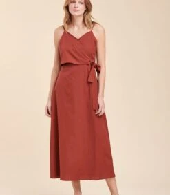 Lange Jurk Van Katoen Met Dunne Bandjes -Dames Outfits Winkel 3b0dfbf7c3da4e62a03a543466c4fb05