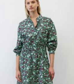 Marc O'Polo Jurk Met Print En Volumineuze Mouwen