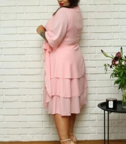 Vrouwelijke Trouwjurk Met Ruches Van Chiffon, Envelop NARCYZA -Dames Outfits Winkel 3d49571c16a14079a1686c40a89cd0a3