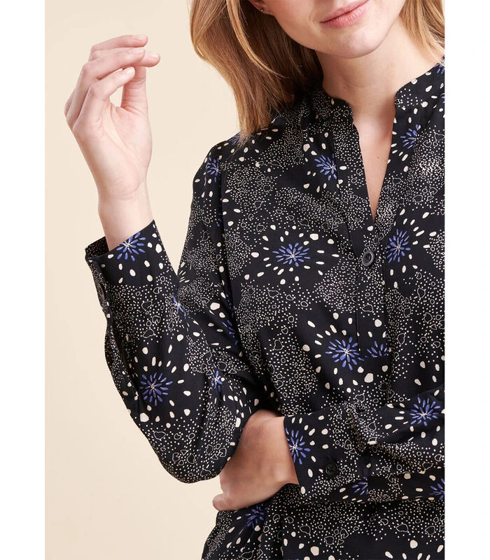 Rechter Korte Jurk Gedrukt In Ecovero ™ Eco -Responsible Viscose 4 Rechter Korte Jurk Gedrukt In Ecovero ™ Eco -Responsible Viscose - Afbeelding 4