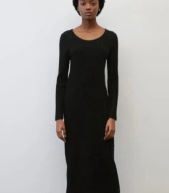 Ribgebreide Kokerjurk Slim