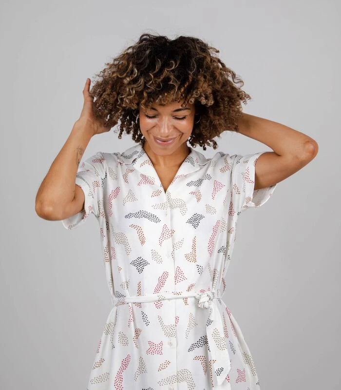 Brava Fabrics Jurk - Wit 2 Brava Fabrics Jurk - Wit - Afbeelding 2