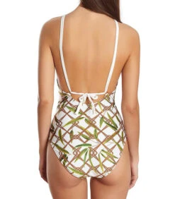 1-delig Multi-positioneel Choker Zwempak Bambu Wit -Dames Outfits Winkel 449fee46cab24182a65fe5ac6bc7d27b