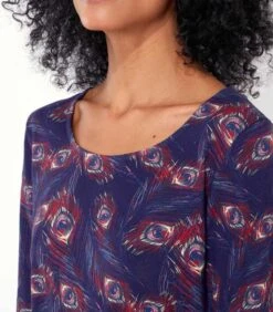 T-shirt Evasé Katoen Gevlamd Bedrukt KANPUR -Dames Outfits Winkel 46a9c2ad63374a5baddb15f7f9659e9b