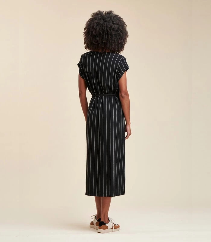 Gestreepte Jersey Midi-jurk 3 Gestreepte Jersey Midi-jurk - Afbeelding 3