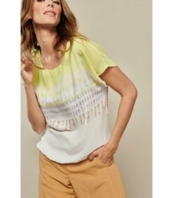 Los Shirt Met Shiny Look