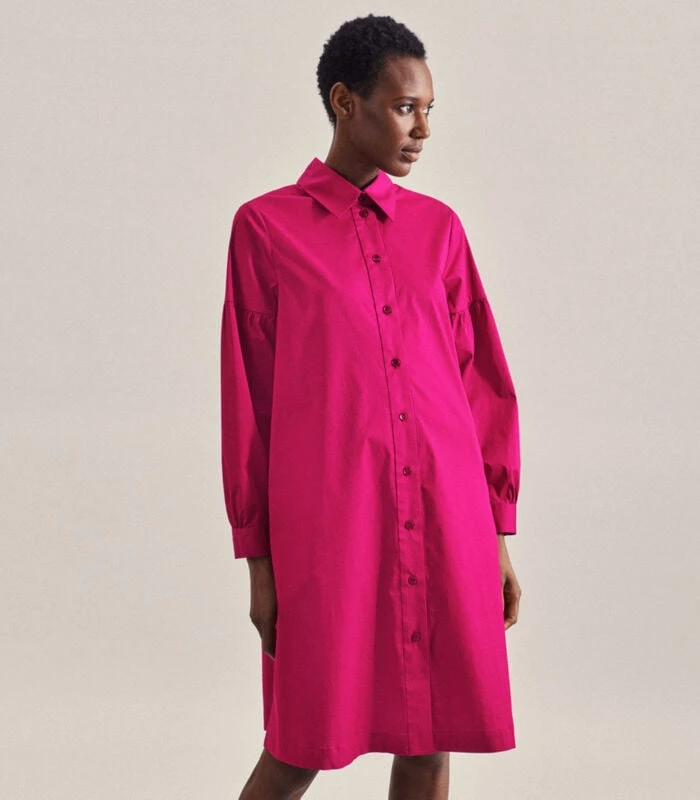 Seidensticker Jurk Uni Lange Mouwen Kraag 1 Seidensticker Jurk Uni Lange Mouwen Kraag