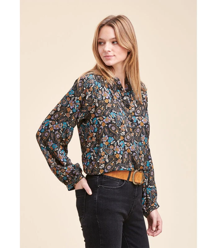 Bloem -Gedrukte Top 1 Bloem -Gedrukte Top