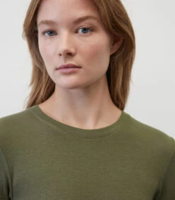 Marc O'Polo Jurk Van Wafel-jersey -Dames Outfits Winkel 56c5f575b1e245698d30863bf974b428