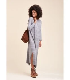 Jurk Van Dun En Soepelvallende Tricot