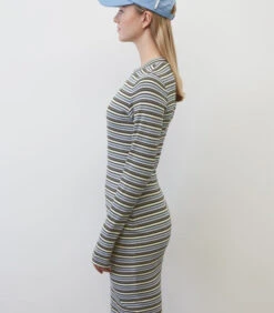 Gestreepte Jersey Jurk Slim 8 Gestreepte Jersey Jurk Slim -Dames Outfits Winkel 5f6a9fa90be4481488ca2fdca42676e1