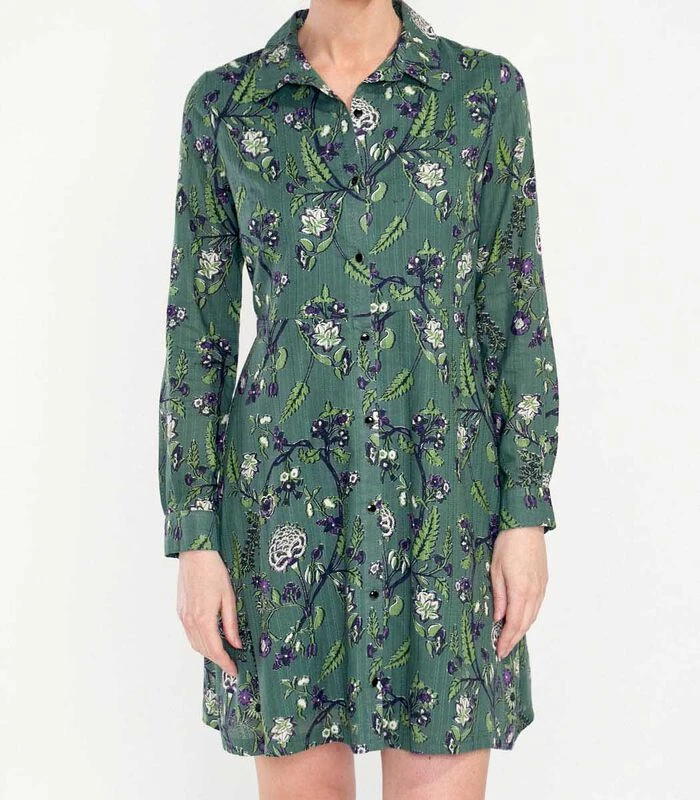 Biologisch Katoenen Overhemdjurk AGRA 2 Biologisch Katoenen Overhemdjurk AGRA - Afbeelding 2