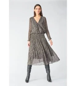 LE TEMPS DES CERISES Lange Jurk Recht BERENI