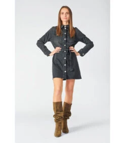 LE TEMPS DES CERISES Jurk Recht Van Jeans HILLS -Dames Outfits Winkel 634ca36759794e83b785bbbf92c019c4