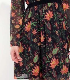 Vloeiende Jurk Bedrukte Sluier DASKAL -Dames Outfits Winkel 6395f6cb4a48413c81f6724432522698