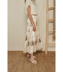 Lange Rok Met Grafische Print