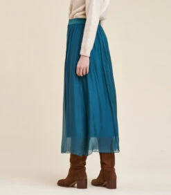 Zijden Viscose Voile Midi Rok -Dames Outfits Winkel 6eda7088e8c94ec1b8f601d4865fa0b4