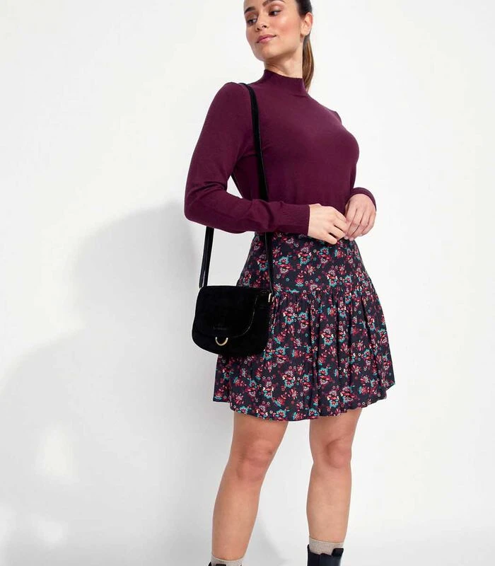 Bedrukte Vloeibare Korte Rok PATNA 2 Bedrukte Vloeibare Korte Rok PATNA - Afbeelding 2