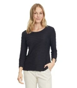 Betty Barclay Shirt Met Ronde Hals Met Golvende Structuur