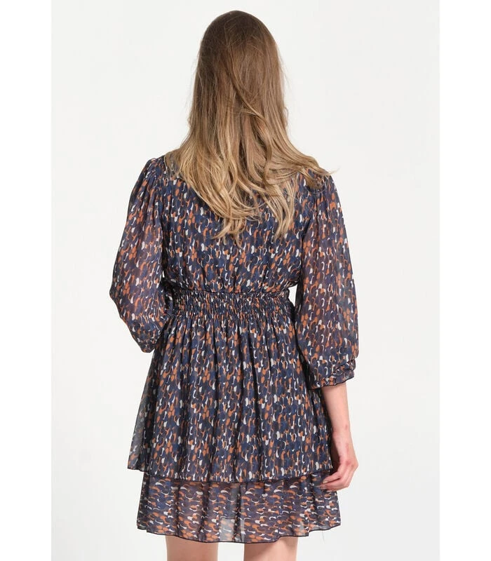 Jurk In V -neck Lange Mouwen 4 Jurk In V -neck Lange Mouwen - Afbeelding 4