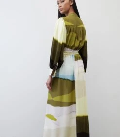 Marc O'Polo Maxi-jurk Met Print All-over -Dames Outfits Winkel 767970e810144b8c8cd8f7d8477bc03f