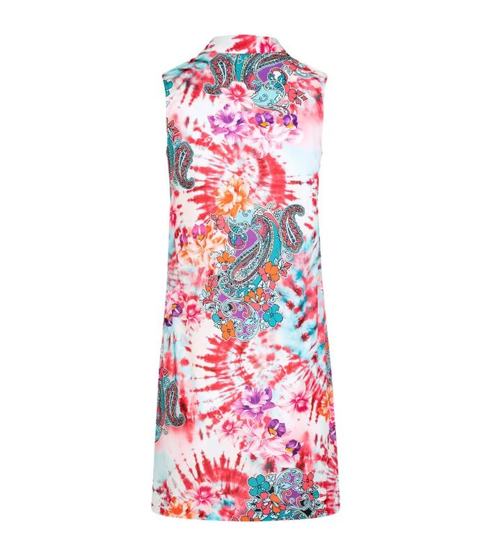 Stropdas En Dye Print Jurk Met Rits NASSAU 2 Stropdas En Dye Print Jurk Met Rits NASSAU - Afbeelding 2