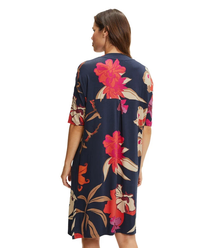 Betty Barclay Jersey Jurk Met V-hals 2 Betty Barclay Jersey Jurk Met V-hals - Afbeelding 2