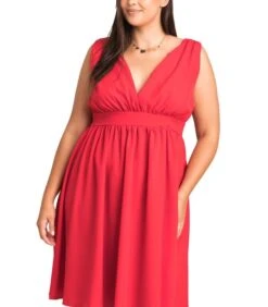 Jurk Met Wijde Halslijn, Wijd Uitlopend MERLIN