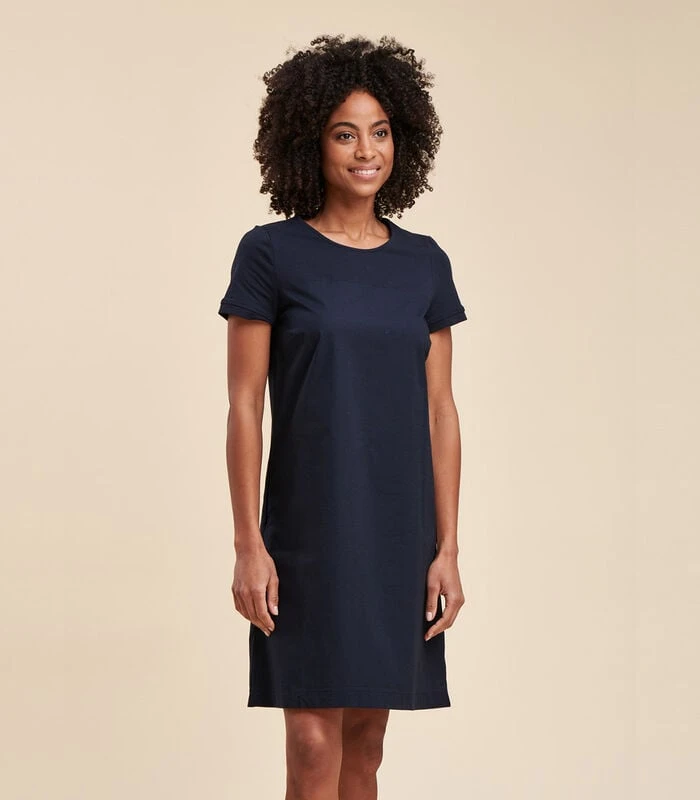 Bi-materiaal Korte Jurk 2 Bi-materiaal Korte Jurk - Afbeelding 2