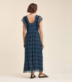 Bedrukte Voile Maxi-jurk -Dames Outfits Winkel 7c04b4f2c1cb4b29a6a80b40d486700d