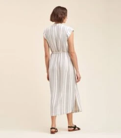 Gestreepte Maxi-jurk -Dames Outfits Winkel 7dc3e1348bb0432e9fdfdf0813326cd0