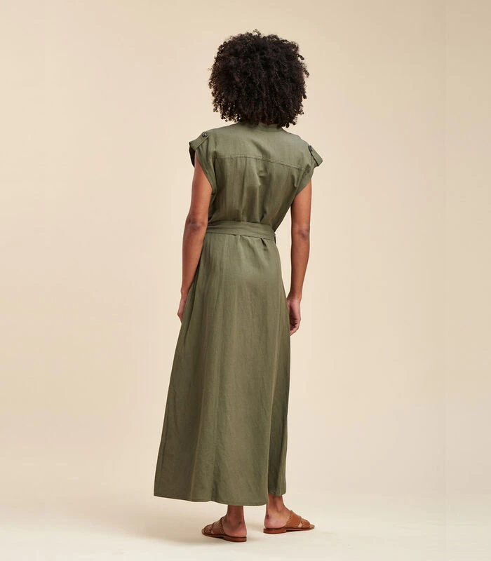 Lange Jurk Met Knopen 3 Lange Jurk Met Knopen - Afbeelding 3