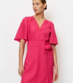 Marc O'Polo Korte Linnen Wikkeljurk