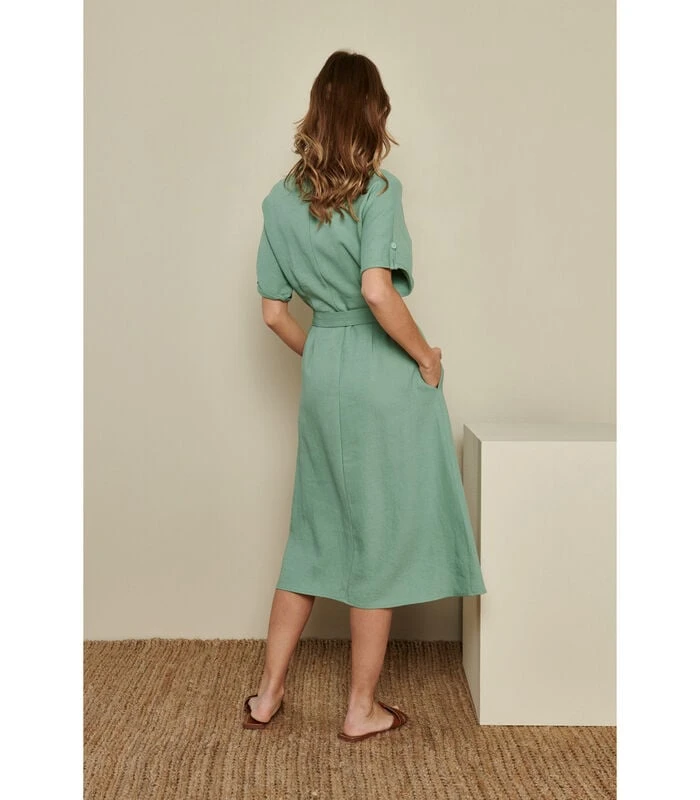 Jurk In Lagunegroen 2 Jurk In Lagunegroen - Afbeelding 2