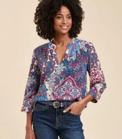 Losse Top Met Bloemenprint
