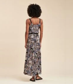 Loszittende Maxi-jurk Met Groenteprint -Dames Outfits Winkel 85918772857d4cd0b33a4873e41d6faa