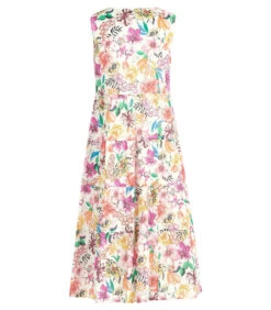 Vera Mont Gelaagde Jurk Met Bloemenprint -Dames Outfits Winkel 88fbf5a09f844c73b9c798a4d5d6d5fc