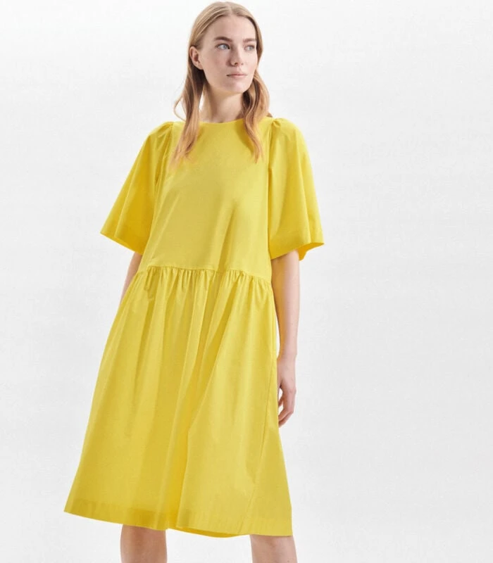 Seidensticker Jurk Uni Korte Mouwen Ronde Hals 1 Seidensticker Jurk Uni Korte Mouwen Ronde Hals